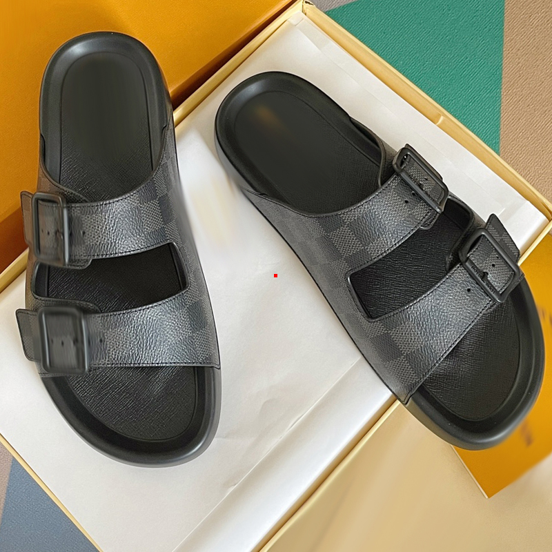 

2023 Fashion Slippers Summer Women Slippers Platform Punk Rock Leather Mules Creative Metal Fittings Casual Party Shoes Female Outdoor Slides -492, Picture color