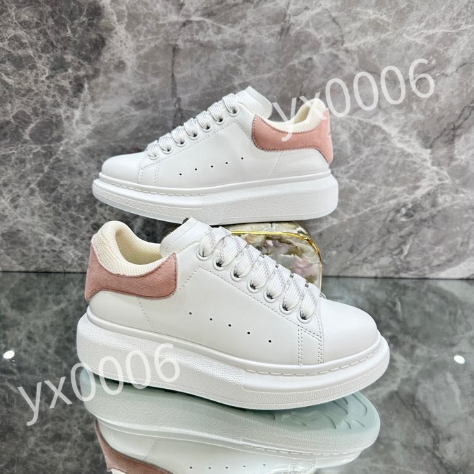 

Top Luxurys Designers sneaker Casual Shoe Sole White Black Leather Womens mens high-quality Flat Lace Up Trainers sneakers size 35-46, 01