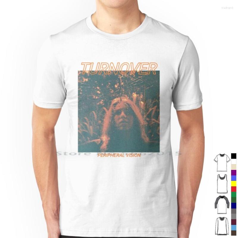 

Men's T Shirts Fan Art Cover Turnover Peripheral Vision Shirt Cotton Turnstile Indie Neckdeep Poppunk Hardcore School, Ftee-black