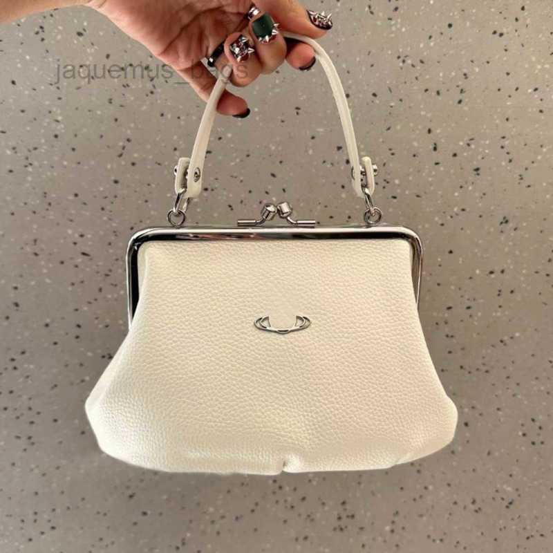 

Fashion designer bag women tote bag luxury chain shoulder crossbody purse small buckle saturn handbag Viviennewestwood, White