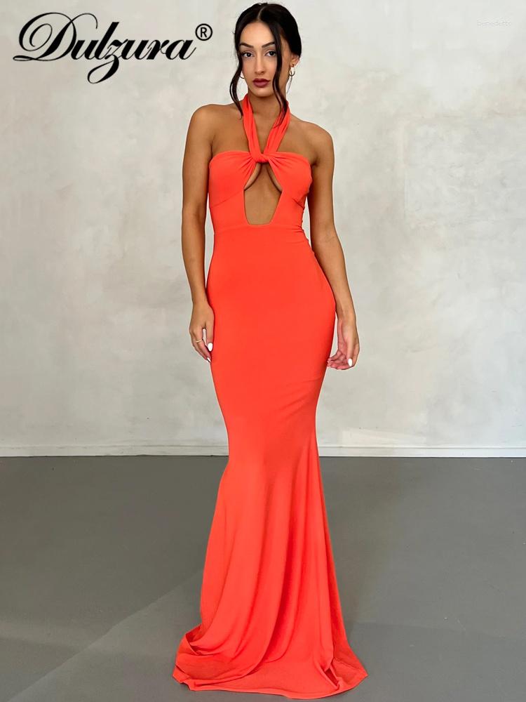 

Casual Dresses Dulzura Hollow Out Sexy Y2K Clothes Sleeveless Backless Tube Birthday Maxi Women 2023 Night Club Wear Evening Prom, Black