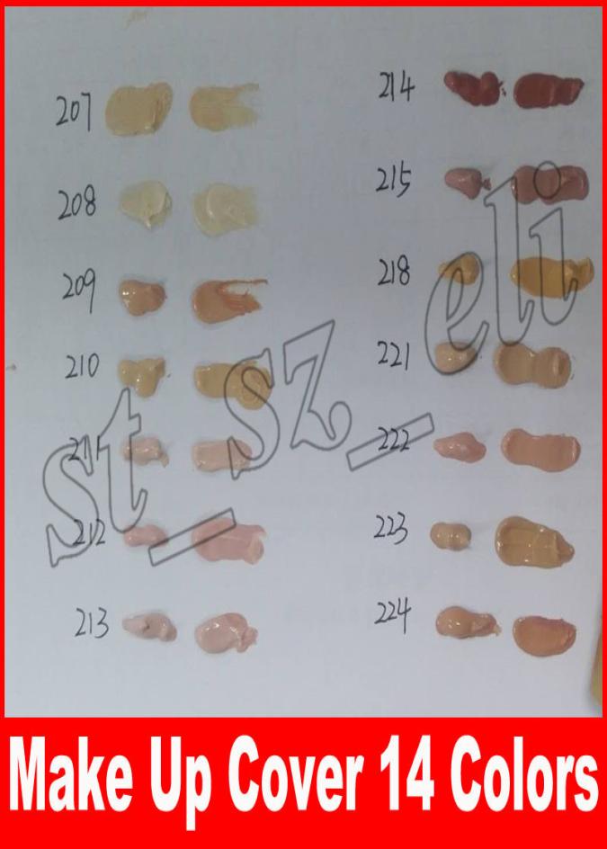 

Skin Concealer Foundation Make Up Cover 14 colors Primer Concealer Base Professional Face Makeup Makeup Base9704328, Chocolate