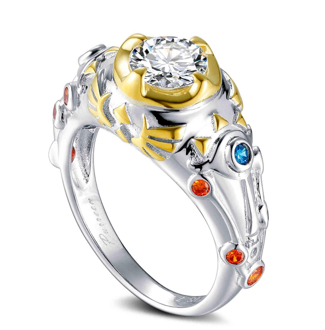 

Rings Zelda Sheikah Slate Hylian Shield Breath of the Wild Sterling 925 Silver Engagement Ring4867938