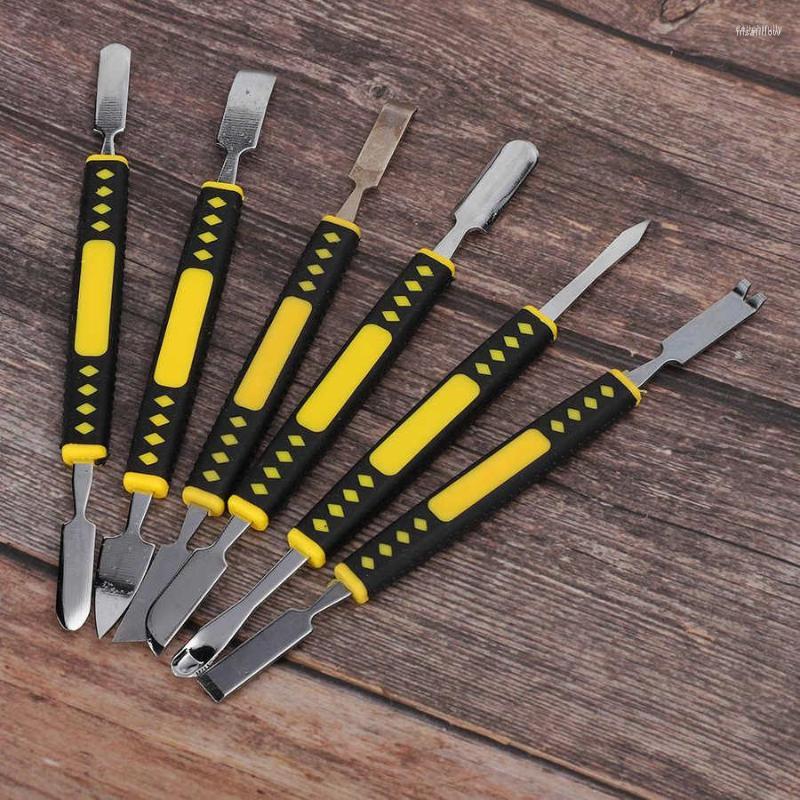 

Watch Repair Kits 6Pcs Dual End Stainless Steel Spudger Pry Tool Set Pad Tablet Mobile Phone Prying Opening Crowbar Disassemble