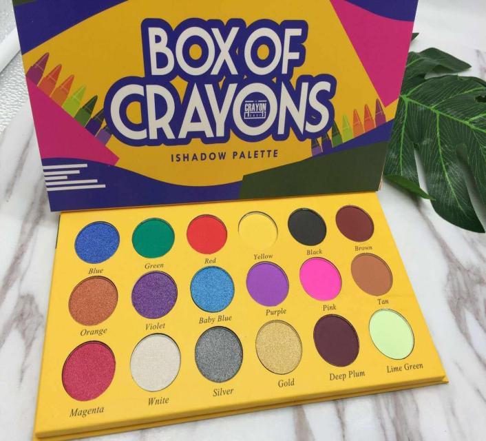 

BOX OF CRAYONS Eyeshadow Palette 18 Color Shimmer Matte Eyeshadow Palette Makeup Eye shadow DHL1547026, Multi