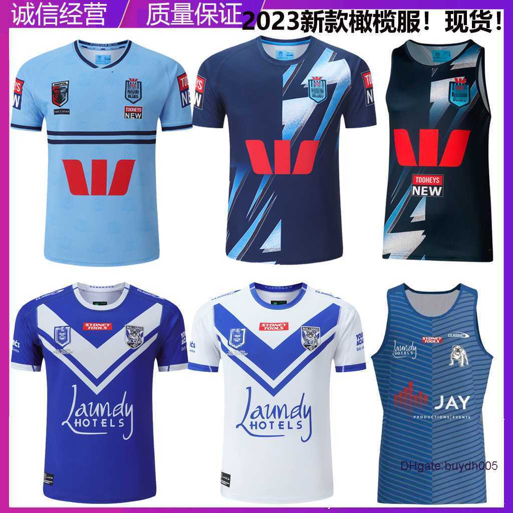 

2023 New Men's T shirts Rugby Jersey Langholton Training Suit Dog Head Home/away Short Sleeve Sleeveless Tank Top X61l, 2023 dog head away