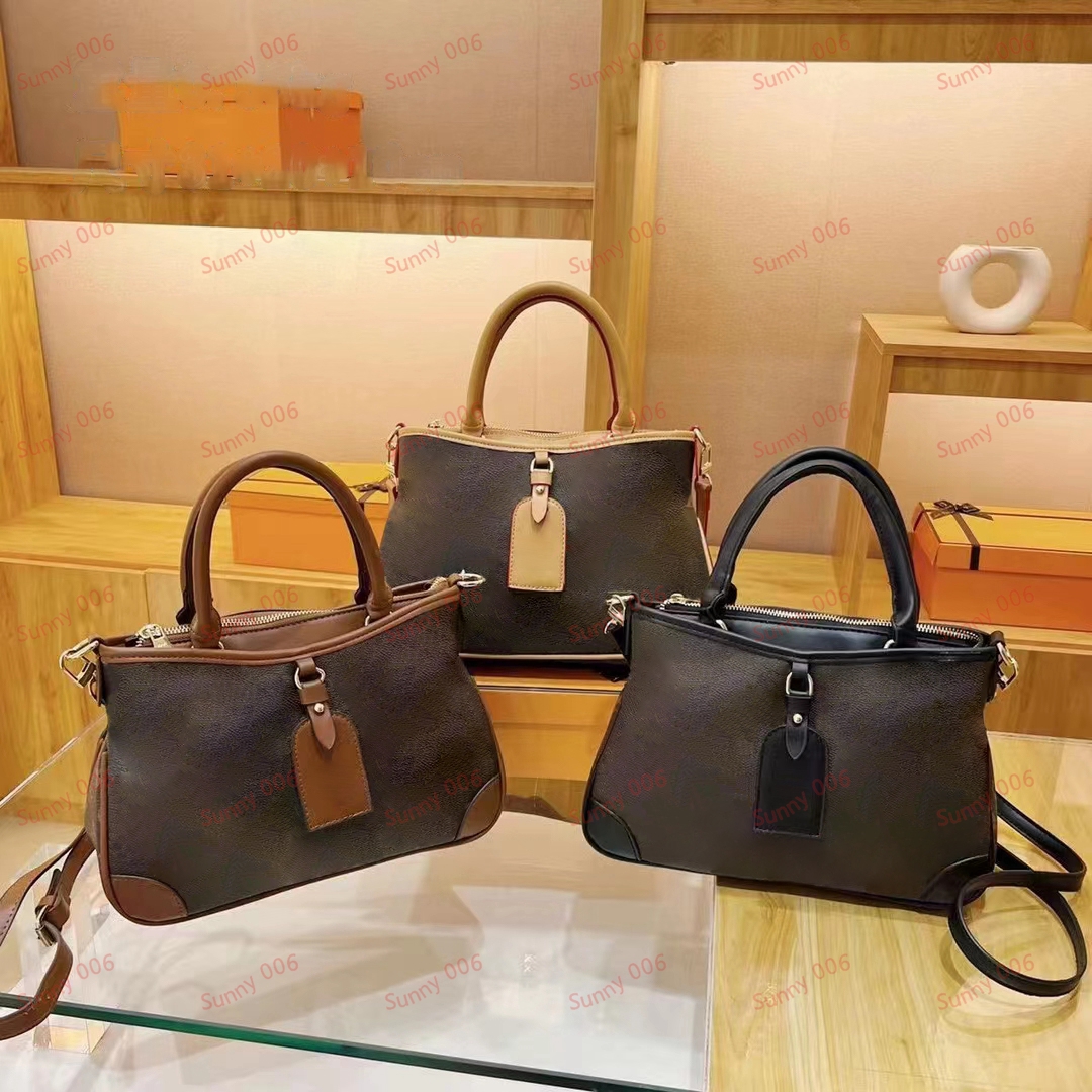 

High Quality Tote Bag Women Famous Shoulder Bag Designer Two Handed Handle Carrying Bags Luxury Fashion Shopping Handbag, Black