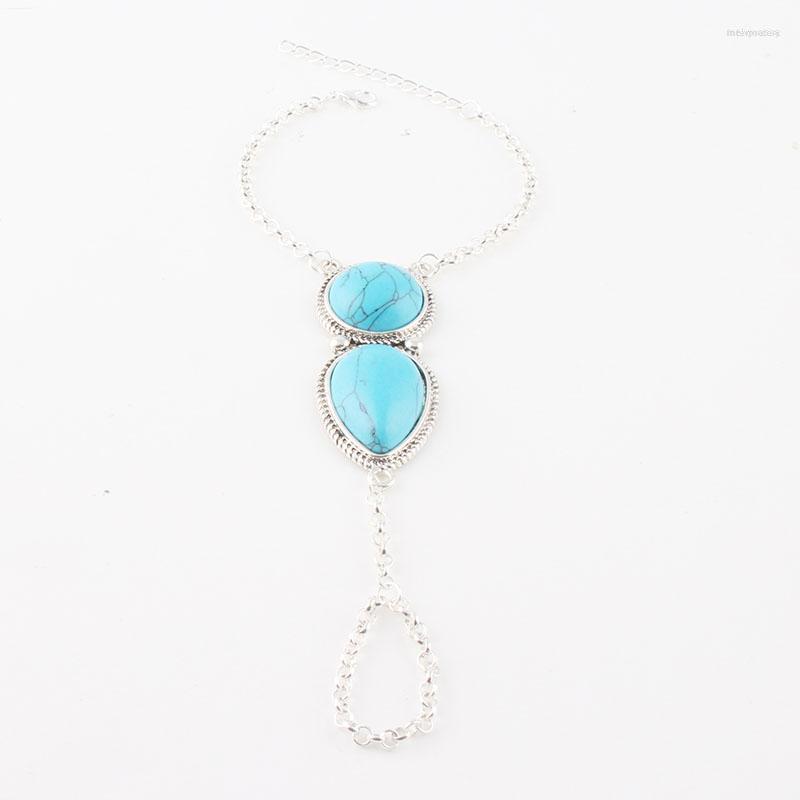 

Bangle Chain Beach Retro Bracelet Link Finger Ring Wrap Bracelets Wedding Jewelry