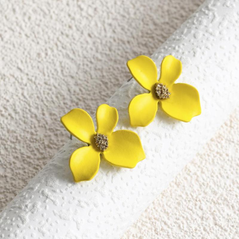 

Dangle Earrings Fashion Simple Aesthetic INS Wind Flowers Niche Design Sense Personality Geometric Street S Lady Temperament Ear Ornaments