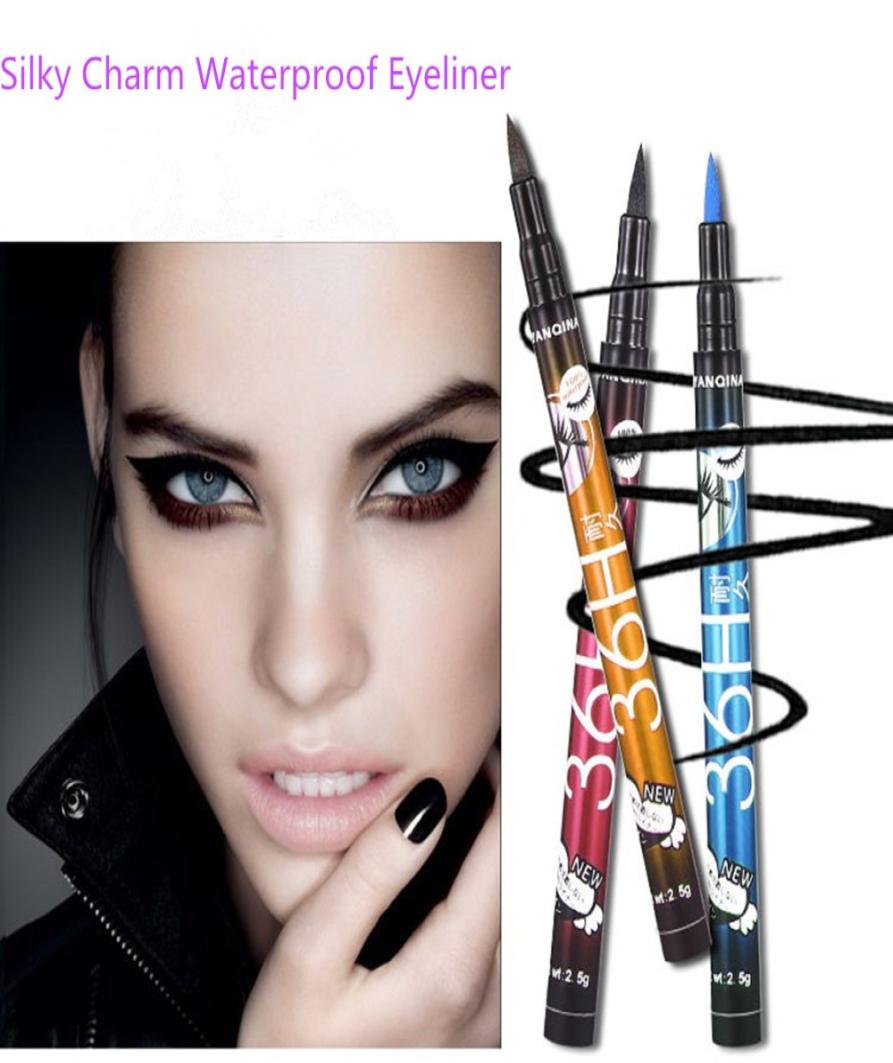 

36H Waterproof Black Eyeliner YANQINA Makeup Liquid Make Up Beauty Comestics Eye Liner Pencil Brand New High Quality5310462