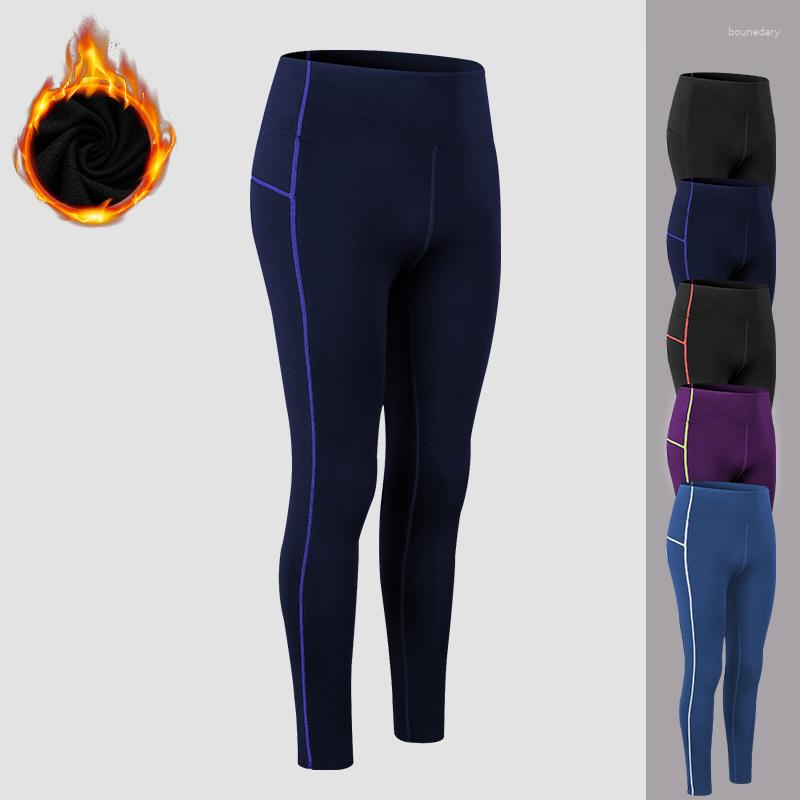 

Active Pants Women Long Johns Thermo Thermal Underwear Bottoms Cashmere Thick Velvet Plush High Waist Female Fitness Legging Jegging, Dark blue