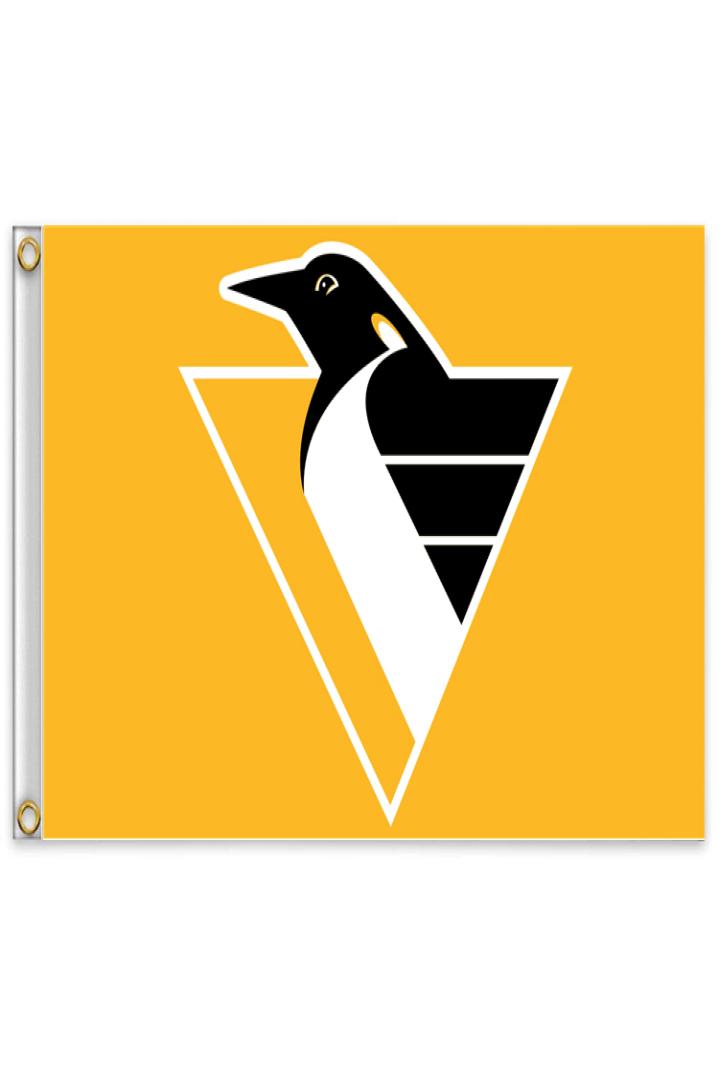 

PittsburghPen guins Team Flag 150CM90CM 3X5FT Polyester Custom Any Banner Hockey Sports Flag flying home garden outdoor2503996