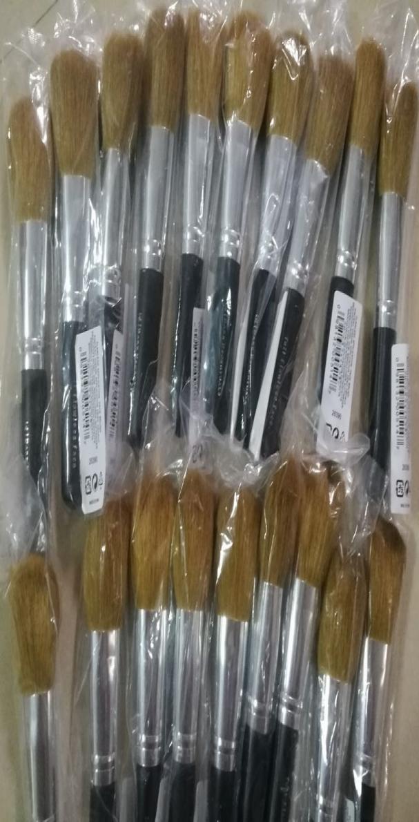 

10 pcslot minerals cosmetic brush with wool and wood handlepowder brushblush brush soft makeup tool8011492