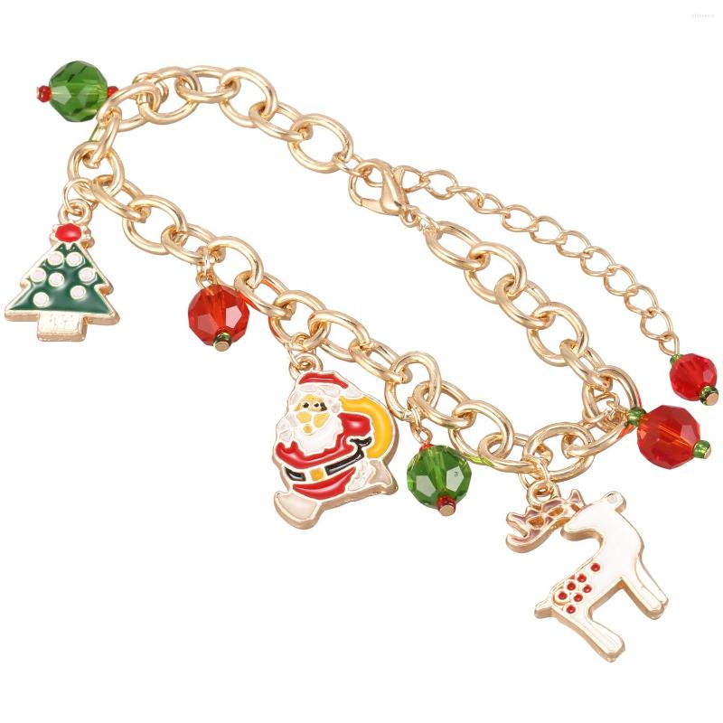 

Link Bracelets Golden Bracelet Pendant Chain Womens Girls Party Wedding Jewellery Christmas Gift