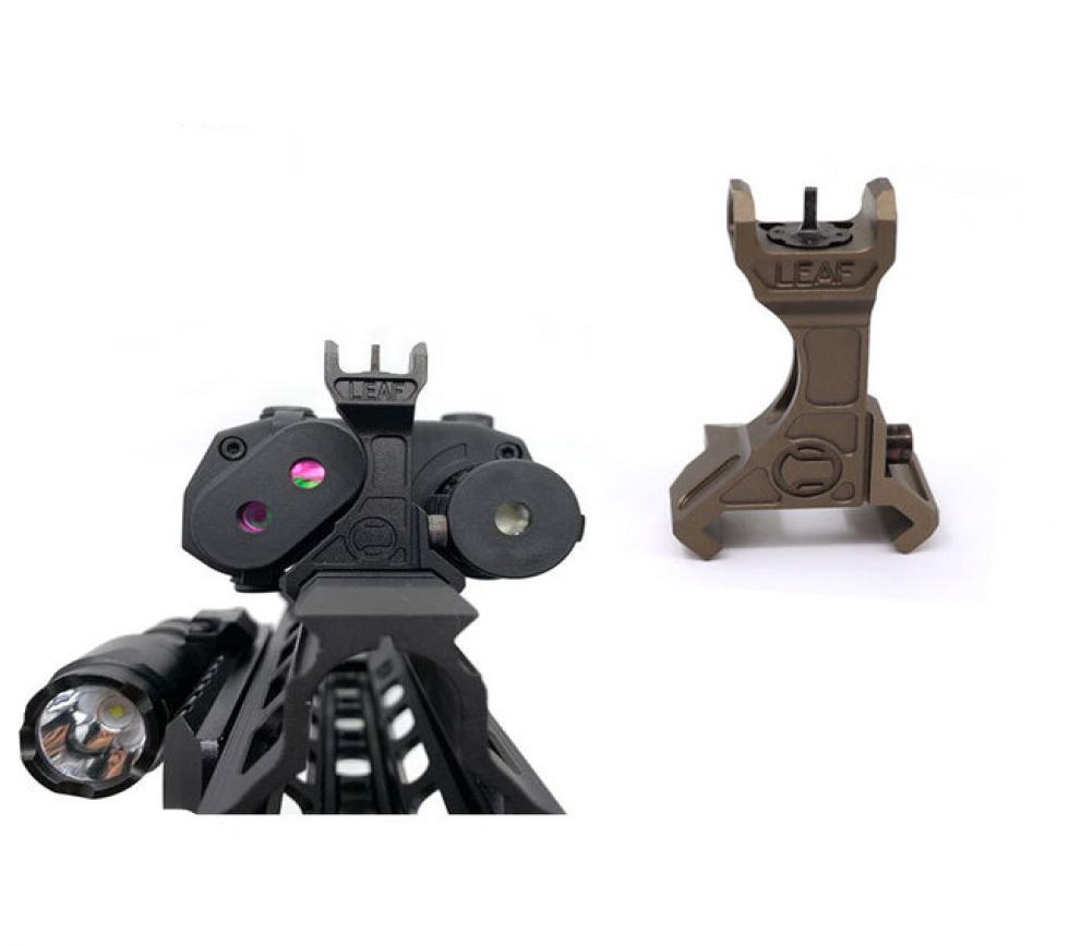 

PEQ machine sight metal crosscenter LA5 PEQ15 tactical accessories 20MM with LEAF marked9839940, Green