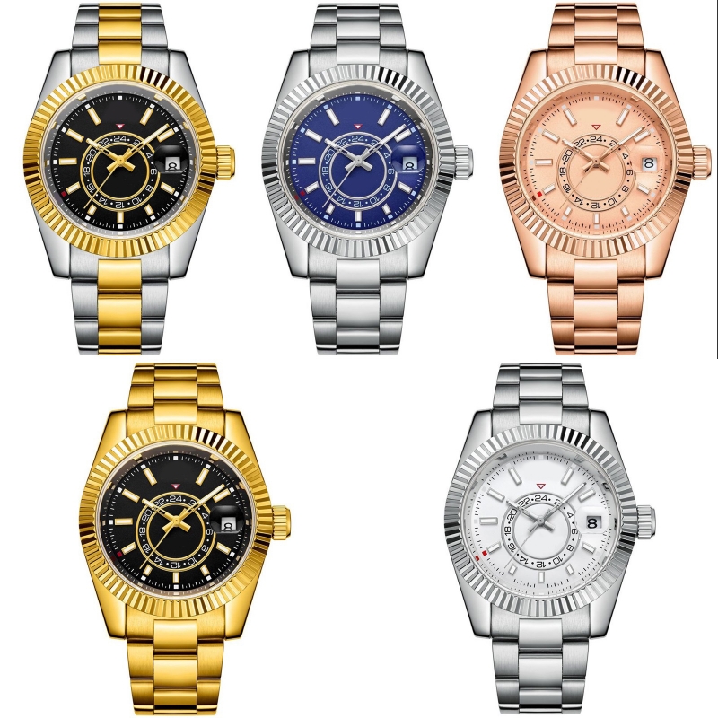 

Womens watch sky dweller automatic mens designer watch green black stainless steel montre homme mechanical fashion calendar luxury watches 41mm SB027 C23, 10#