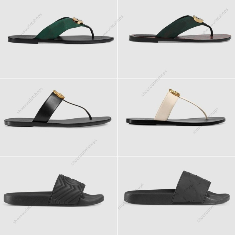 

2023 designer sandals men slippers Gear bottoms Flip Flops ladies luxury fashion casual size 35-45