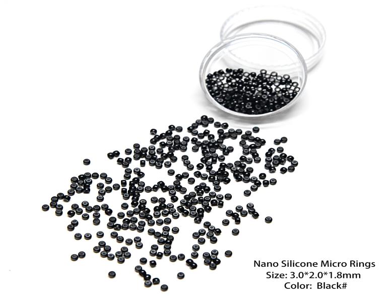 

New Arrival Neitsi 30mm 500Pcs Silicone Nano Ring Links Beads for Nano Ring Tip Human Hair Extensions 5Colours Optional2671019