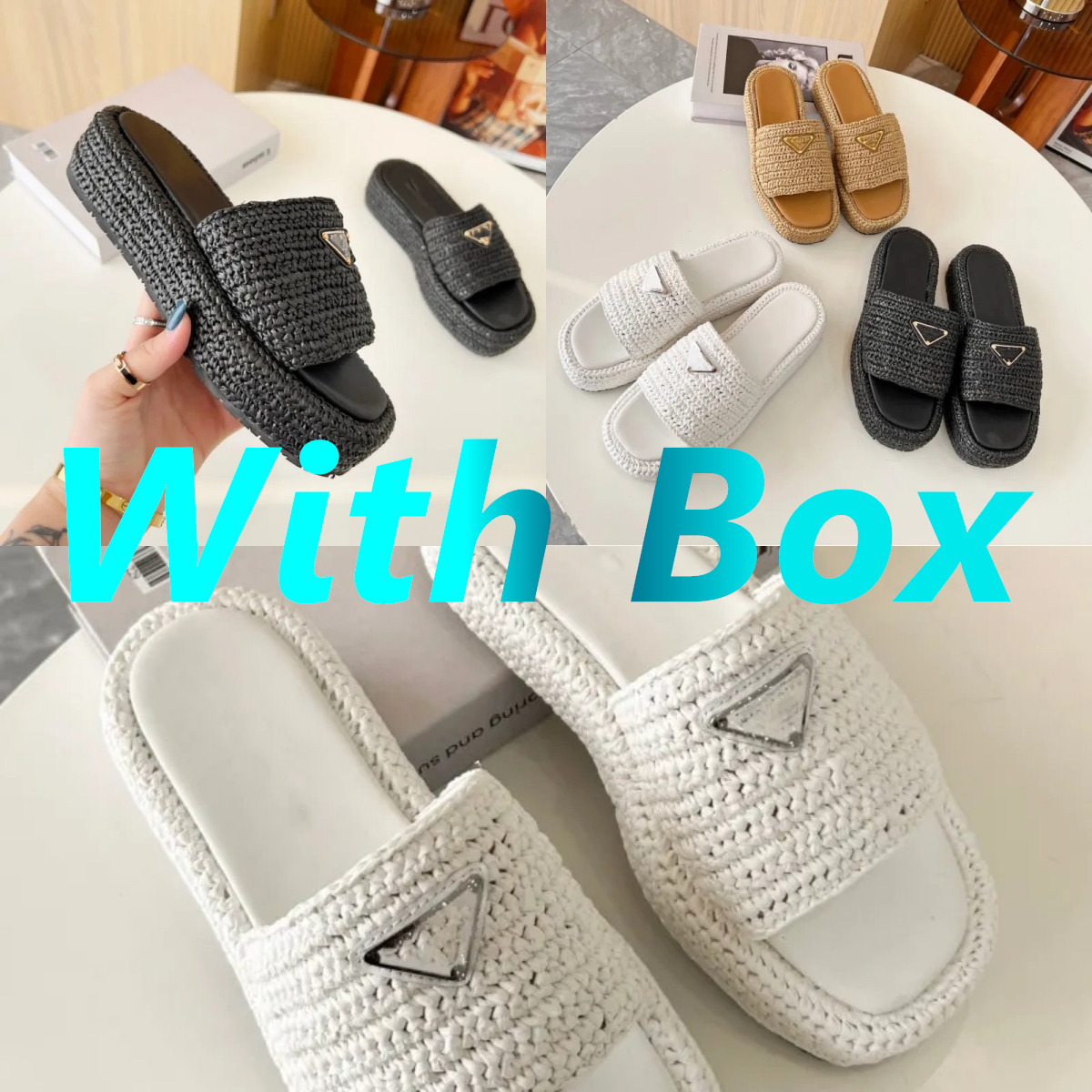 

Slippers Women pantoufle Thick bottom Sandals Mules Oran sandal Flip Flops h sandals Slides Designer Slides Women 35-42