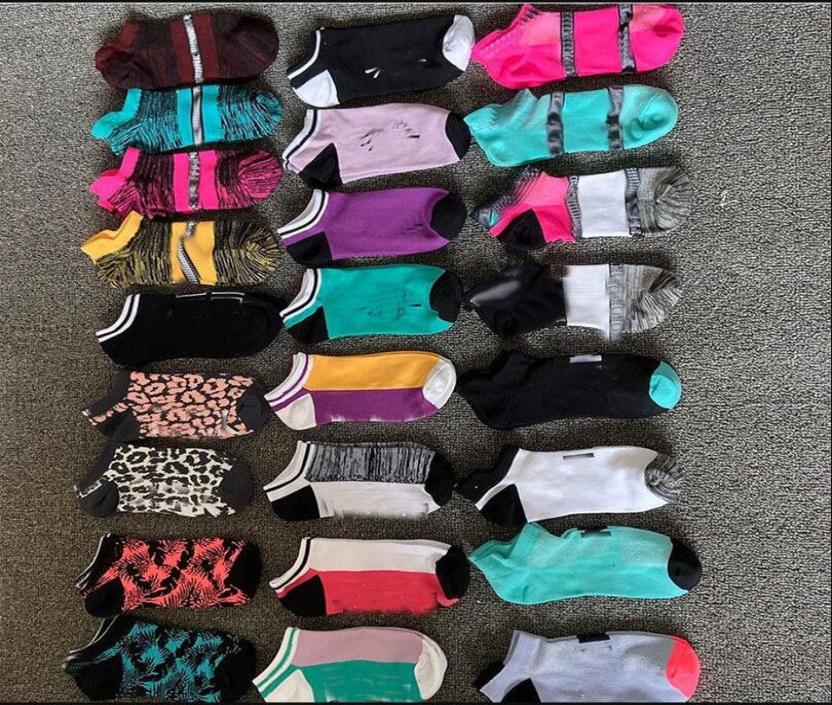 

Pink Black Socks Adult Cotton Short Ankle Socks Sports Basketball Soccer Teenagers Cheerleader New Quick Dry Girls Women Sock with3282996, Multi