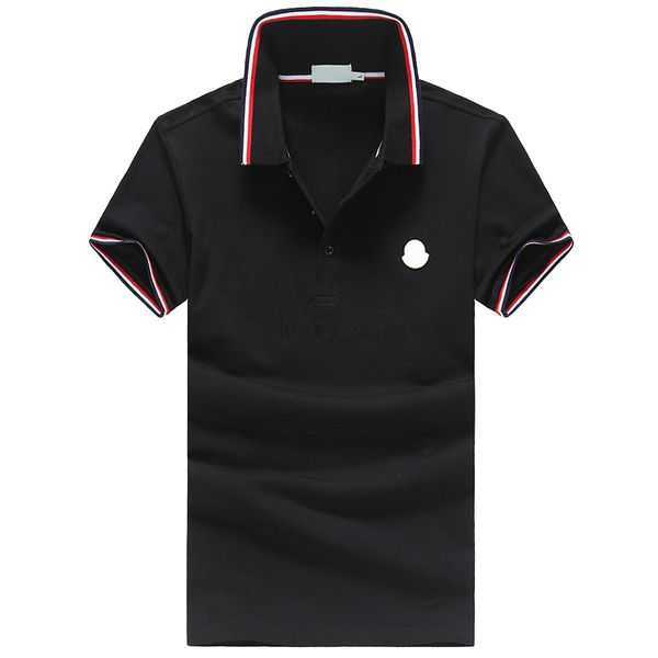 

mens polo shirt Mens Monclair T shirts Designer polo Shirt Luxury Tees Classic Black white grey blue Tees summer Polo Shirt man tshirt 2I8F9