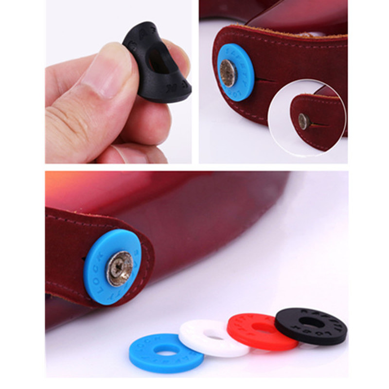 

4pcs Guitar Strap Lock Guitar Parts& Accessories Electric Wooden Guitar Strap Locks Blocks Rubber Material Bass Guitar Parts