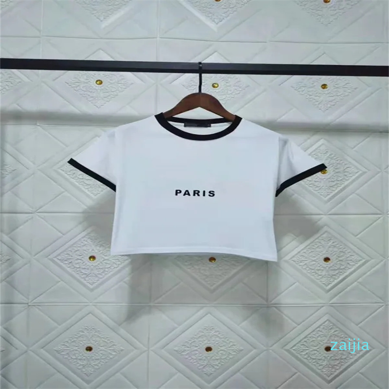 

Designer Black T-shirt Cut Letter Print T-shirt Summer T-shirt Women's Pullover Casual Hip Hop Short Sleeve Rock Street Size S-L, Green+black letters