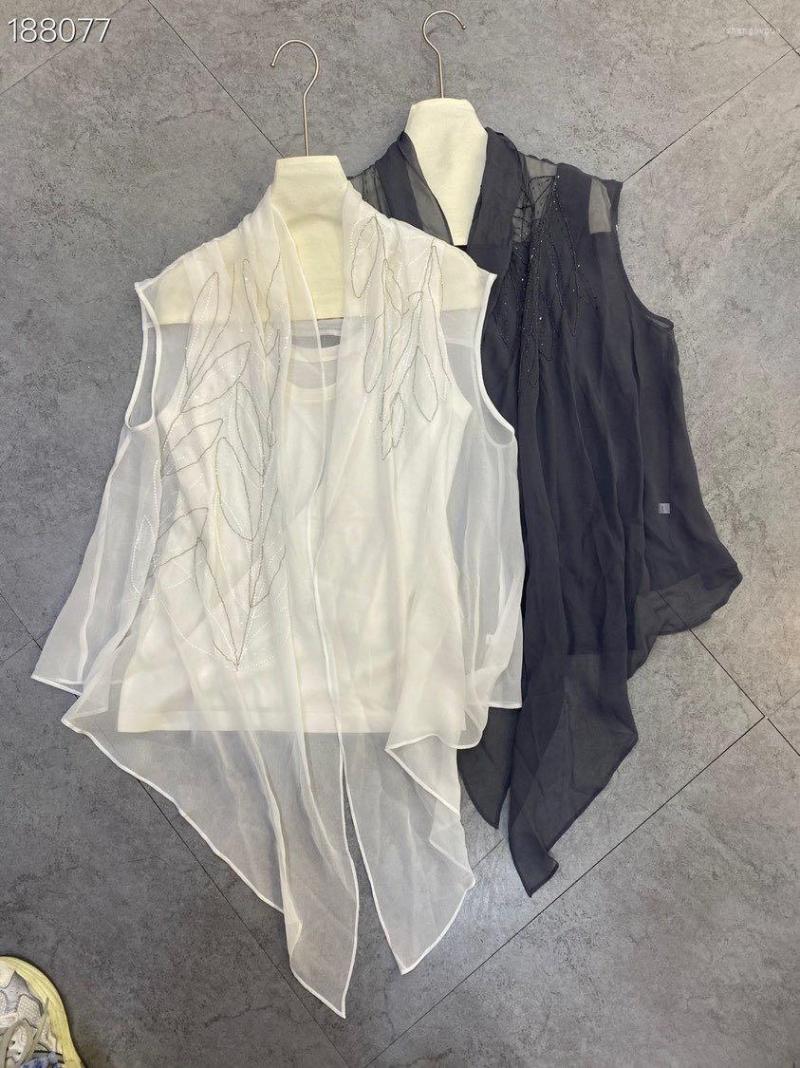 

Women' Blouses Er0345 Fashion Women' & Shirts 2023 Runway Luxury European Design Party Style Clothing, Gray