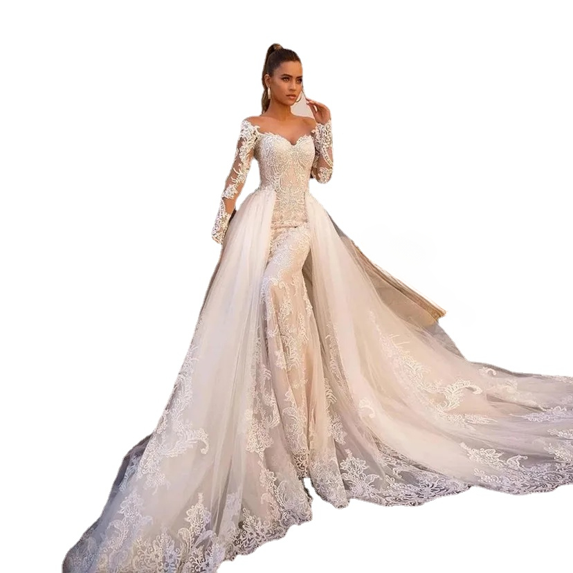 

a line Wedding Dresses Bohemia V-Neck Beach Tulle Lace Applique plus size Bridal Gown Vintage A-Line Vestido De Novia for Women Custom Made, Champagne