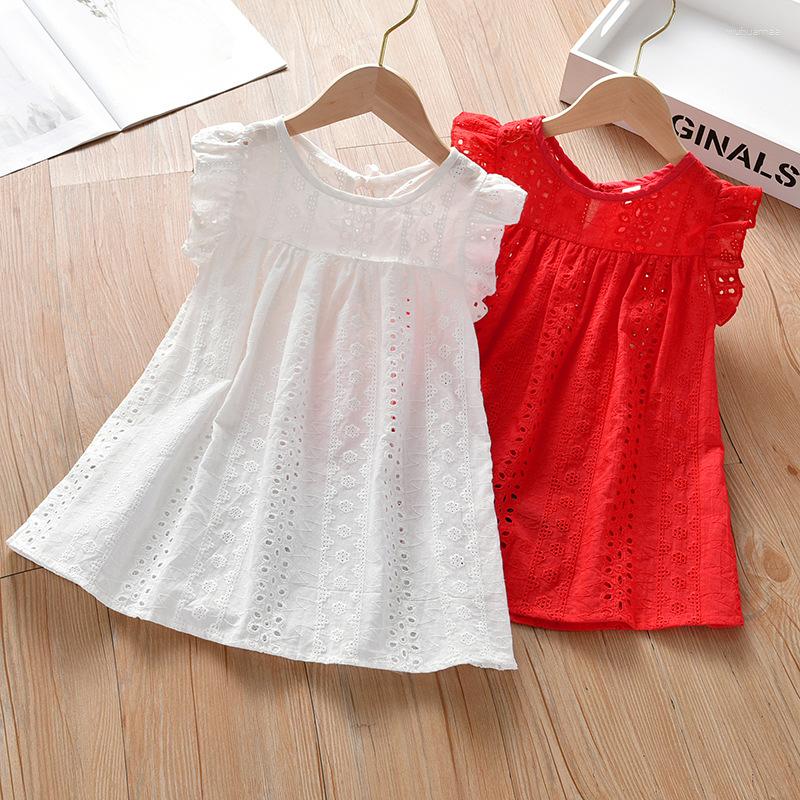 

Girl Dresses Sleeveless Lace Cute Princess Dress Kids Clothing Toddler Clothes Costume Children
