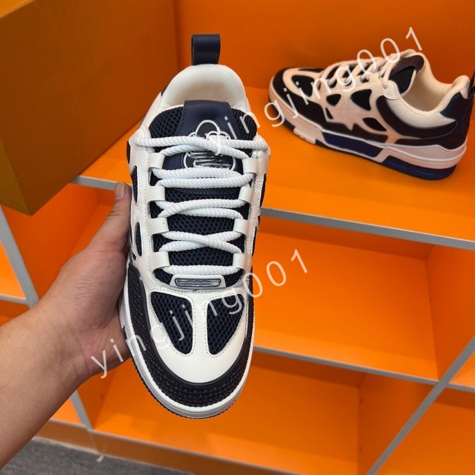 

2023 Top Hot Platform Designer Boots Low Casual Shoes Sneakers Women Mens Fashion Party Flat Leather Vintage Trainers, 04