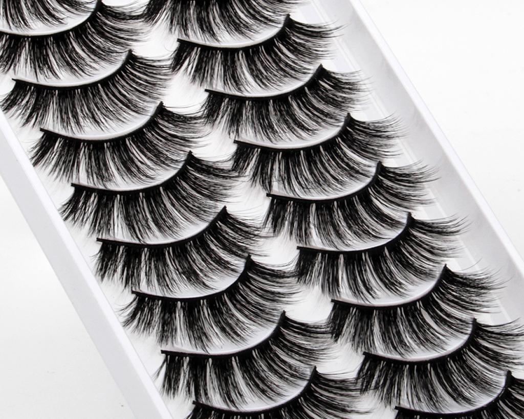 

Whole 10Pairs 3D Lashes Natural Long Vegan Lash Dramatic False Eyelashes Faux Cils Makeup Fake Eyelash Extension maquiagem6149323