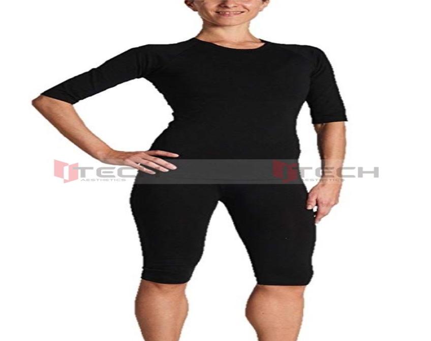 

miha bodytec ems training suit for muscle stimulator gym use home running suit5512941, Black
