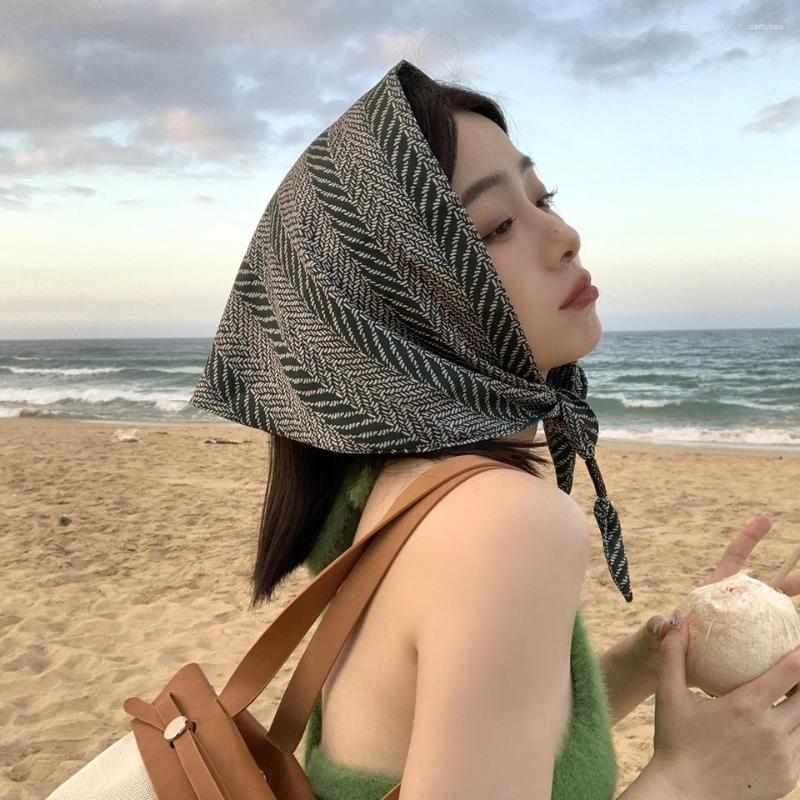 

Scarves Women Neckerchief Small Hijab Scarfs Summer Cute Shawls Wraps Bandana Head Scarf Fashion Headband Spring Triangular Neck