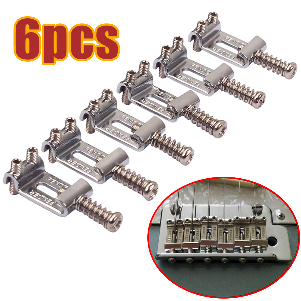 

6 Roller Vibrato Bridge Pull String Code Electric Guitar Saddle for The Stratocaster Telecaster Accessories Tools