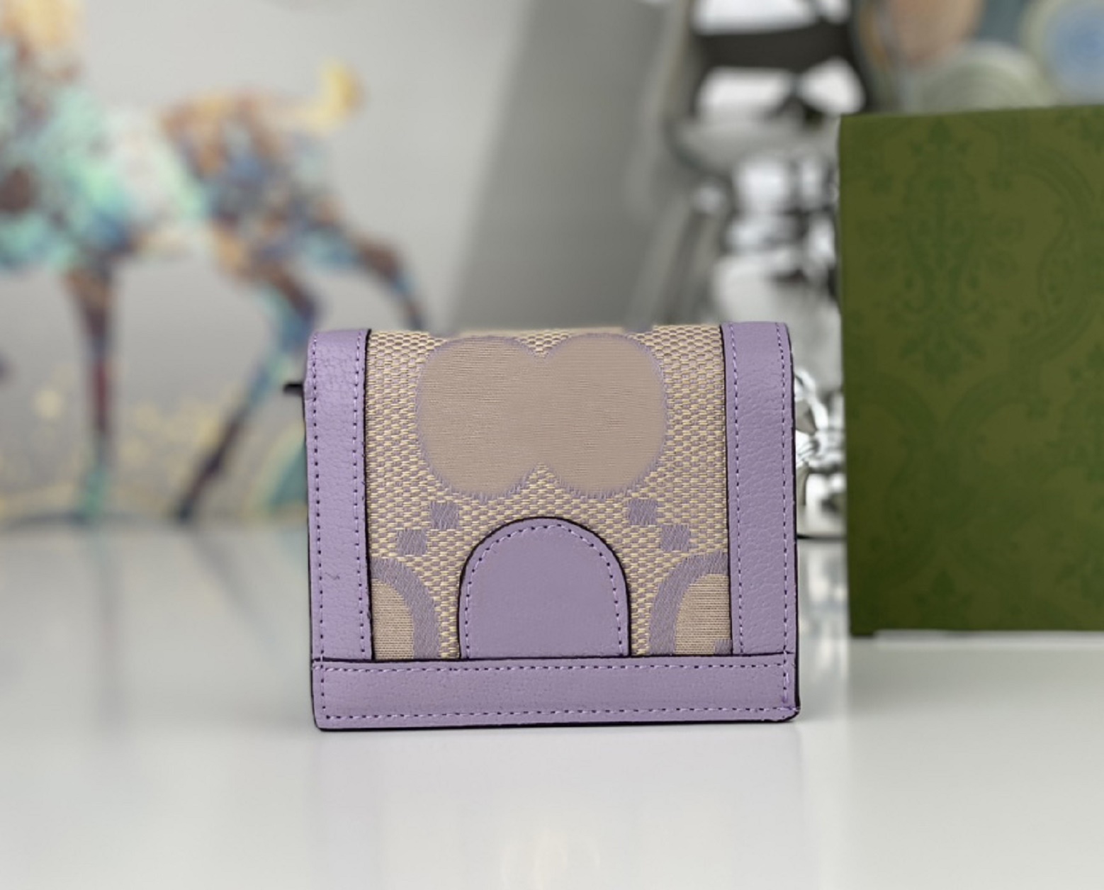 

fashion designer wallets men women Ophidia cion purses luxurys credit card holders high-quality marmont double letters short clutch bags with original box G155D, 523155# g letter