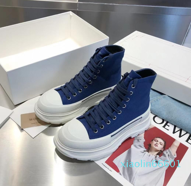 

casual shoes sneaker High Low Platform triple black pale pink royal red white Rubber Lace-up Graffiti Trainers, 04