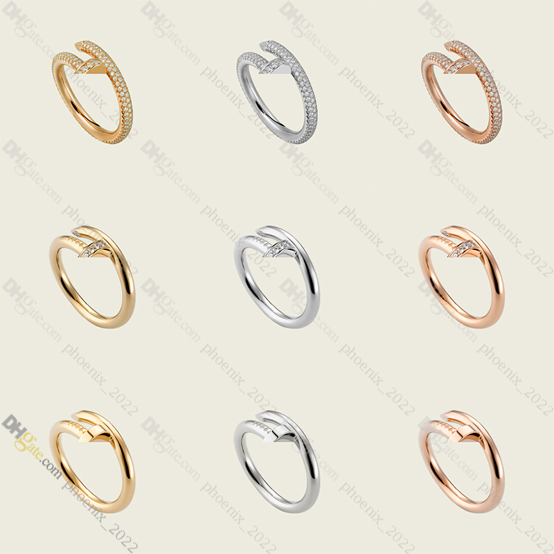 

designer ring for women nail ring lovers diamond ring Titanium Steel Gold-Plated Never Fading Non-Allergic,Gold/Silver/Rose Gold; Store/21786687