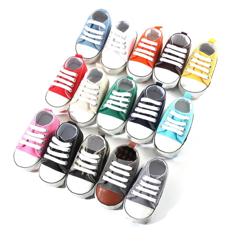 

First Walkers Print Star Sports Baby Canvas Classic Sneakers Born Boys Girls Shoes Infant Toddler Anti-slip, Star allblack2