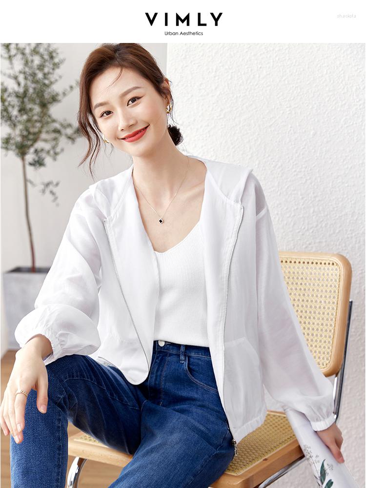 

Women' Jackets Vimly Summer White Sunscreen Hooded Jacket Coat For Women 2023 Thin Lightweight Zipper Long Sleeve Casual Cardigan Hoodie, Green