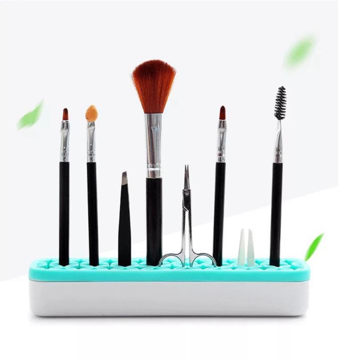 

Silicone Makeup Brush Storage Boxs Makeup Brush Holder Rack Brush shelf Cosmetics Tool Kit Storage Case Organizer GGA370916599826
