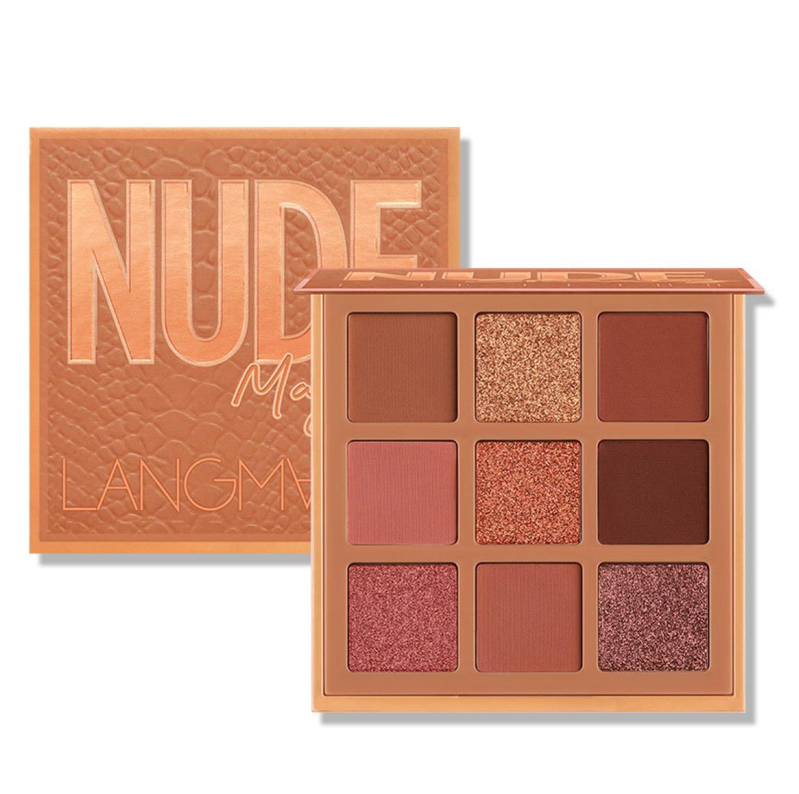 

9 Colors Glitter Eye shadow Makeup Pallete Glitter Nude Makeup Cosmetics Matte Eye Shadow Palette6357540, Sky blue