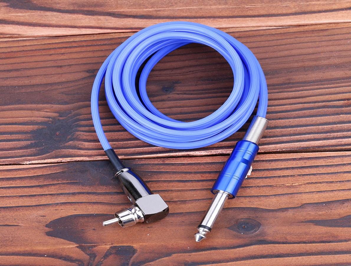 

s Silica Gel RCA Tattoo Power Clip Cords Stainless Steel Metal Head For Ink Machine Guns Needle Kits Supply TPS51206737857