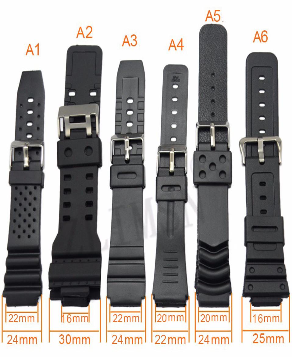

Rubber Watch bands ZLIMSN WatchbandStraps Sport Wrist Men Black Silicone Women Military Sweatband Watch Straps Band For CASIO9104378