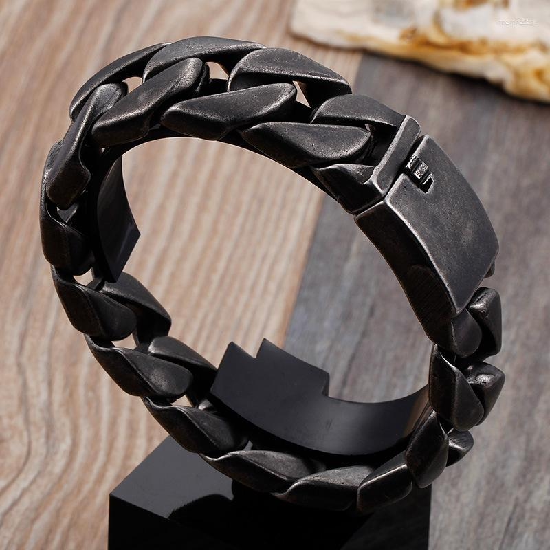 

Link Bracelets 20MM Jewelry Wholesale Retro Men Titanium Steel Chain Fashion Trend Of