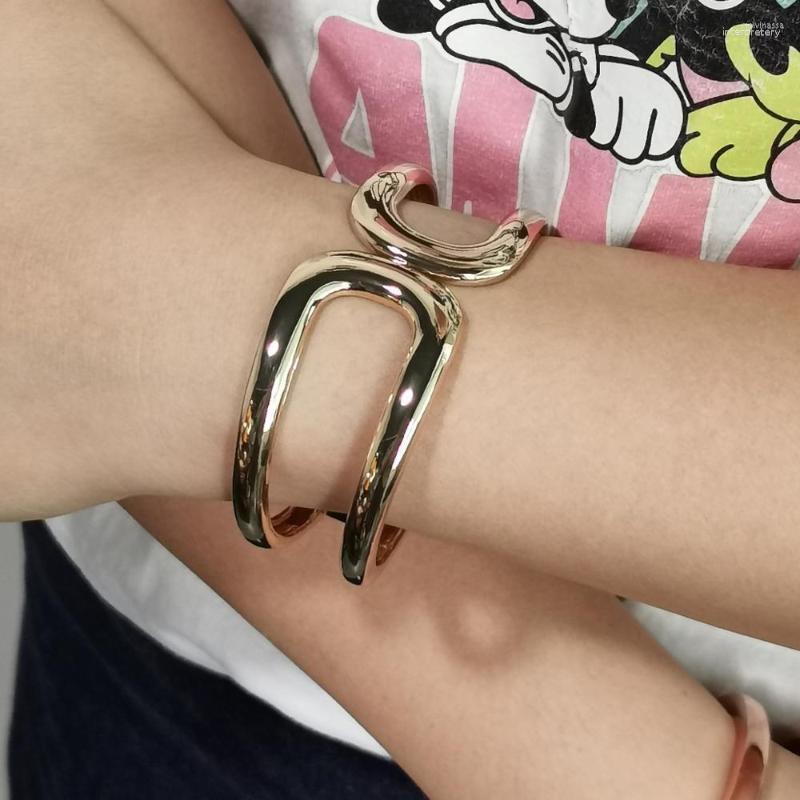 

Bangle Punk Style Geometric Alloy Cuff Bangles Bracelets For Women Fashion Jewelry Statement Charm