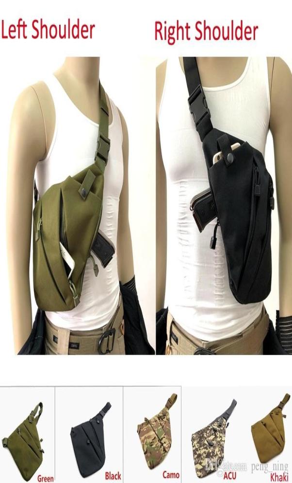

Tactical Multifunctional Concealed Storage Gun Bag Holster Left Right Shoulder Bags Antitheft Bag Chest Bag for Hunting6825701, Multi-color
