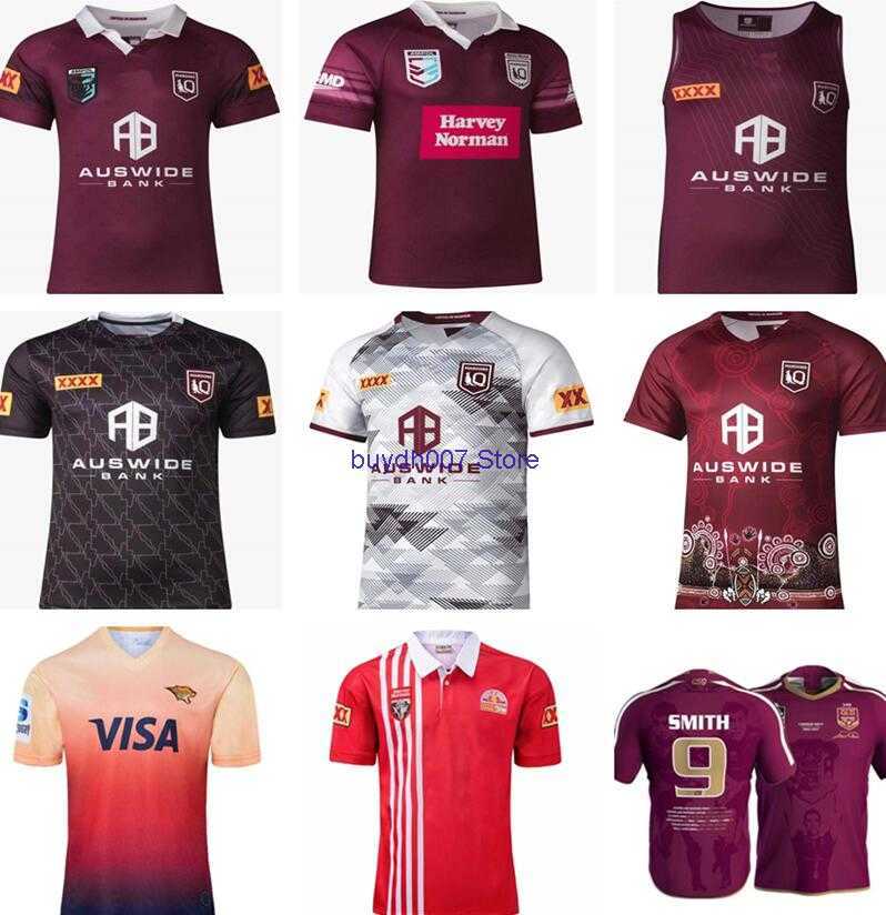 

R87y 2023 Men's Rugby Jersey Fans t Shirts Queensland Malou Shirt Jaguar Indigneous Training, Ivory