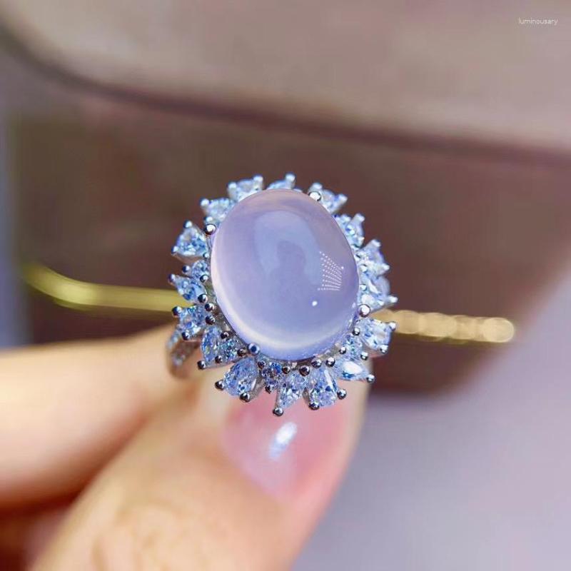 

Cluster Rings Elegant Gift For The Wedding Design Rose Quartz Ring Natural And Real Set 925 Sterling Silver