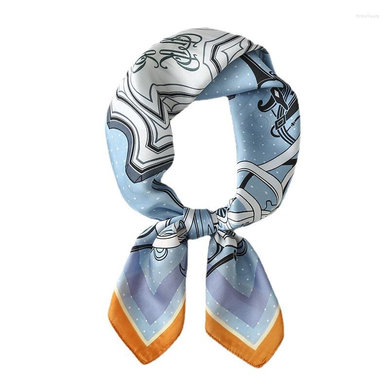

Scarves Small Square Scarf Silk Women 2023 Printed Professional Bib Fashion Simple